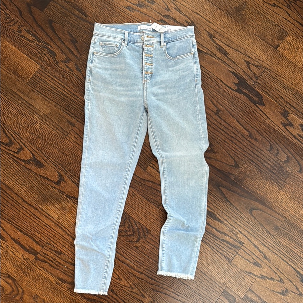 NWT LOFT High-Waisted Button-Fly Jeans - Sz 4